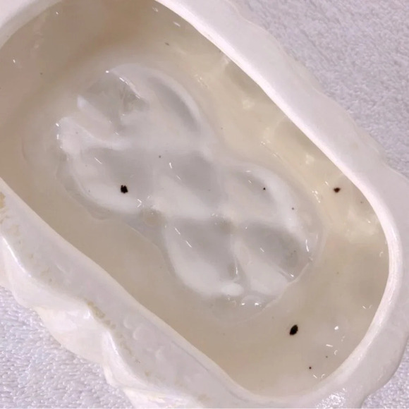 Vintage Arnels Iridescent Ceramic Quilted Textured Soap Dish - Picture 10 of 13